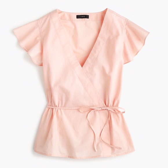 J. Crew Tops - LAST CHANCE J. Crew Petite flutter-sleeve Wrap Top